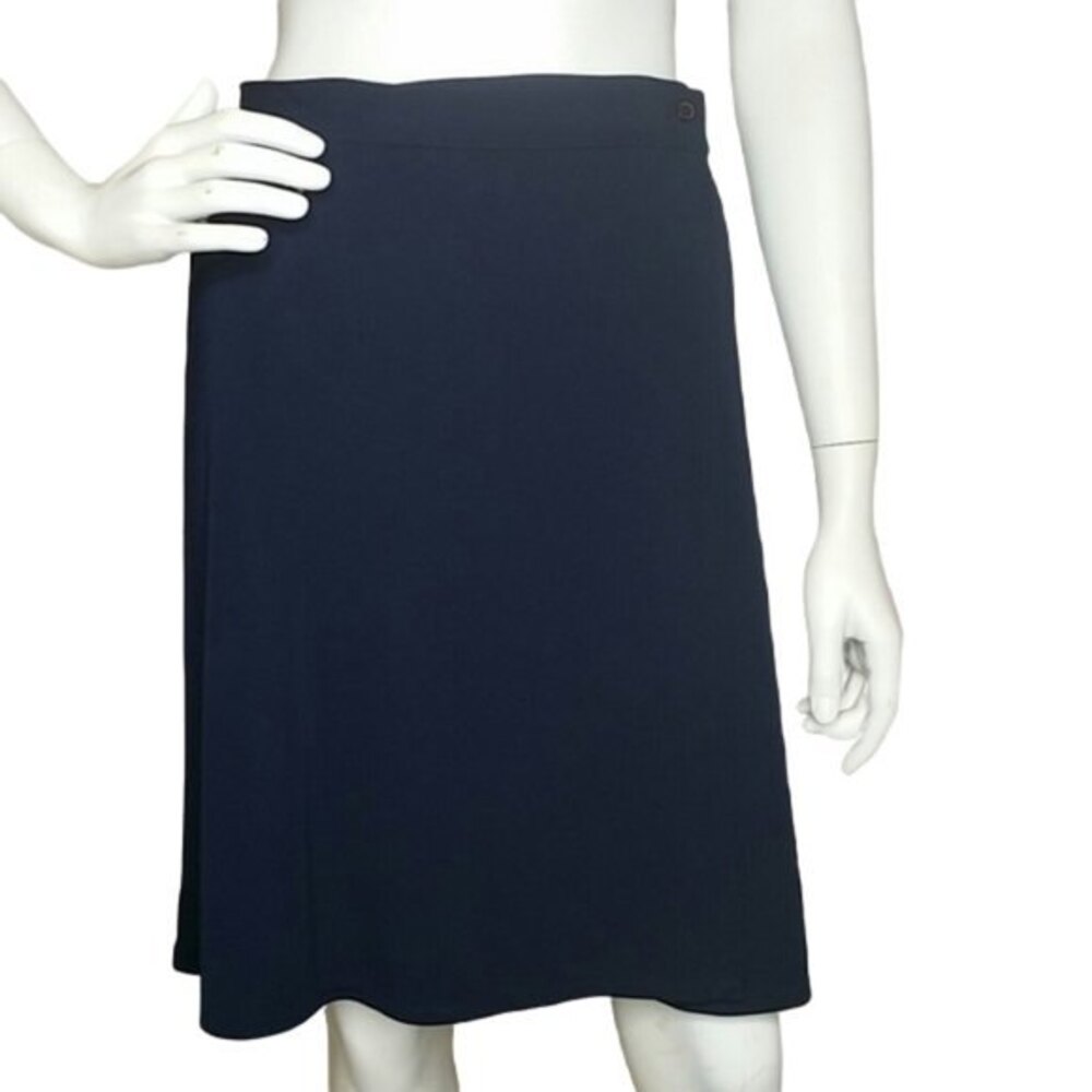 Clifford & Wills Navy Blue Wrap Skirt Size Medium